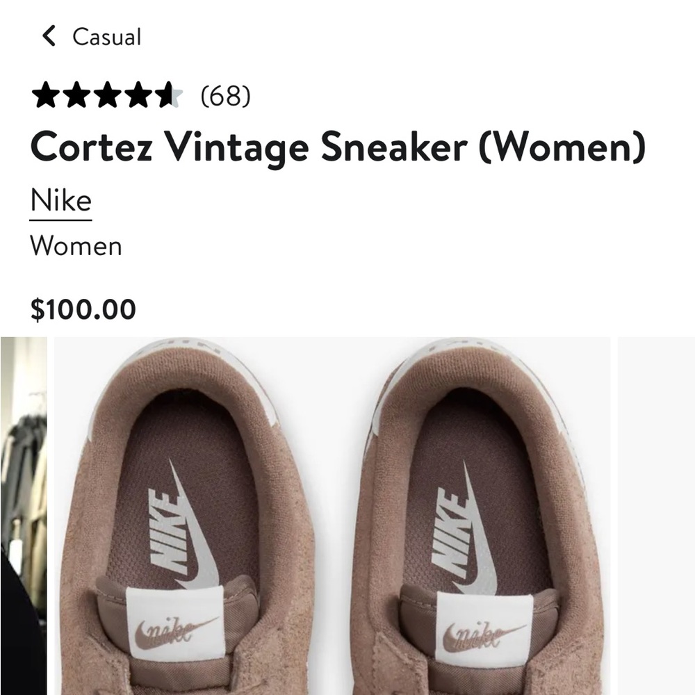 Nike cortez womens vintage Brown Suede Sneakers
